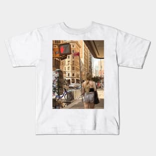 Broadway Manhattan Street New York City Kids T-Shirt